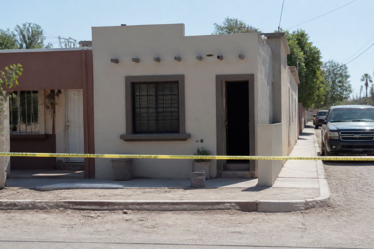 FGR realiza cateo en Caborca; asegura armas y metanfetamina