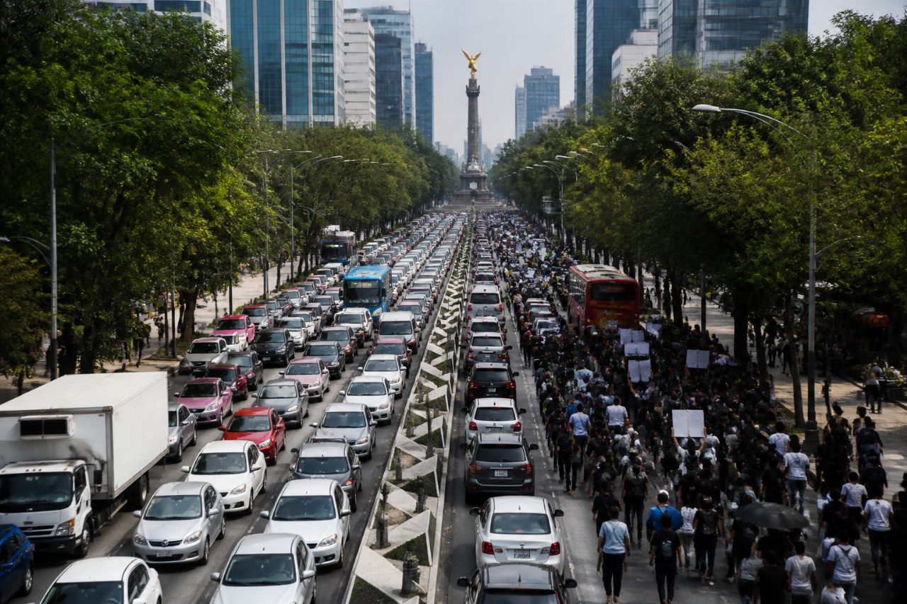 Marchas y bloqueos generan caos en CDMX este 30 de junio